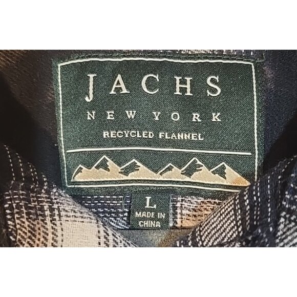 OOAK Upcycle Flannel Shacket Alice Cooper Rock Music Graphic Tee Boyfriend Large - Picture 4 of 10